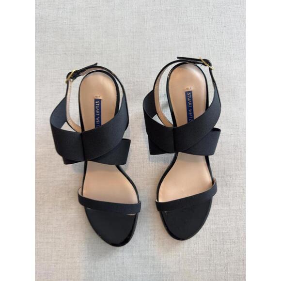 NWOT - Stuart Weitzman Alana Black Heel Size EU 40 or US 9.5 - Picture 3 of 8